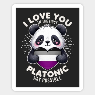 Platonic Love Panda Magnet